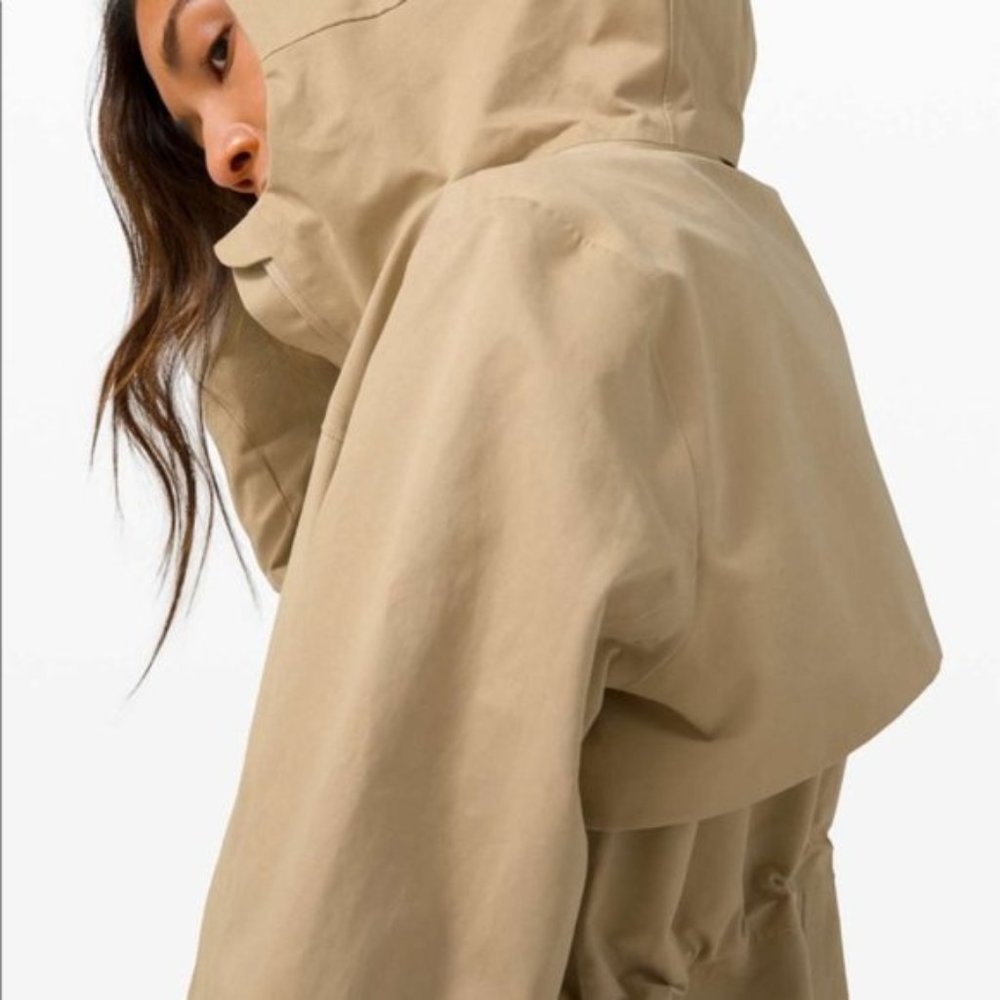 Lululemon Rain Rebel Jacket in tan